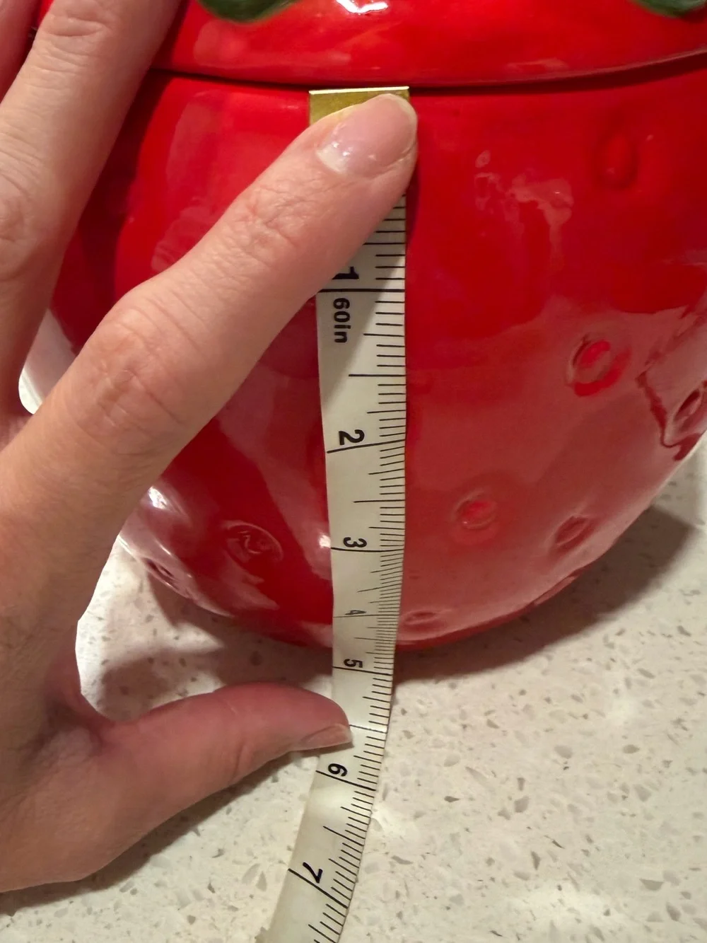 Strawberry Ceramic cookie Jar/Canister
